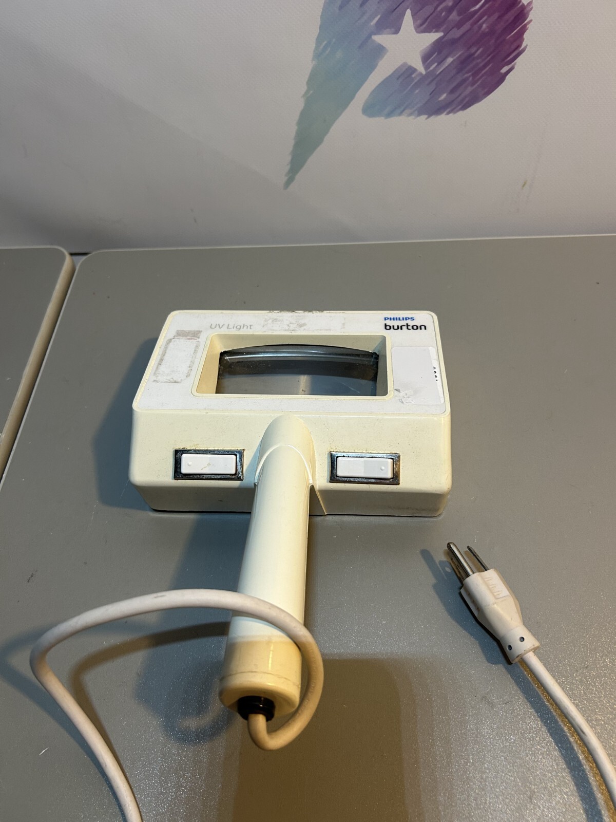 Philips Burton UV Light UV Ultraviolet Examination Light, Magnifier - NO BULB
